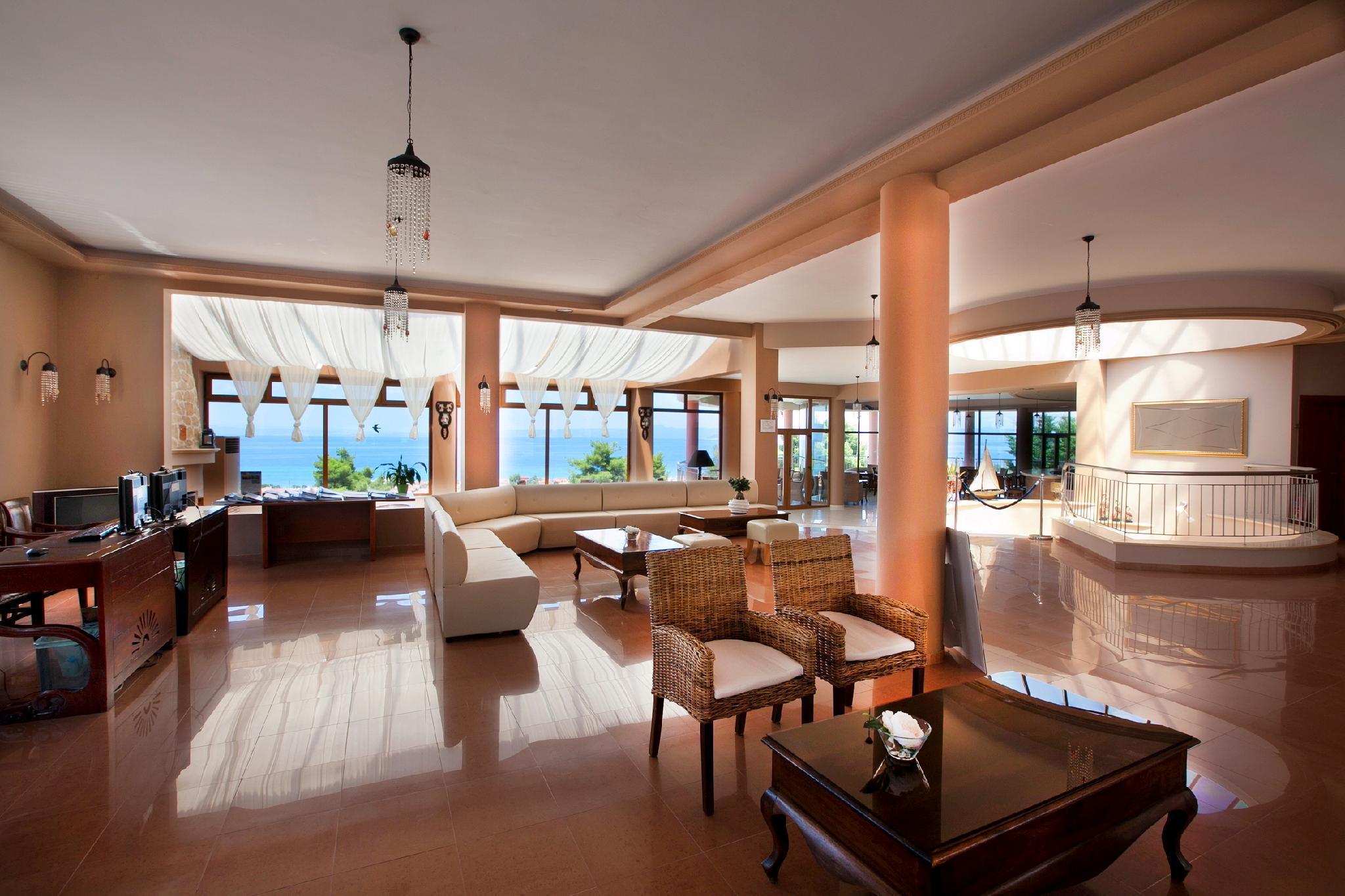 Alia Palace Hotel - Adults Only 16+ Chalkidiki Eksteriør billede Lobby